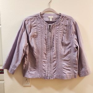 $5 sale! Chico's lavender denim jacket